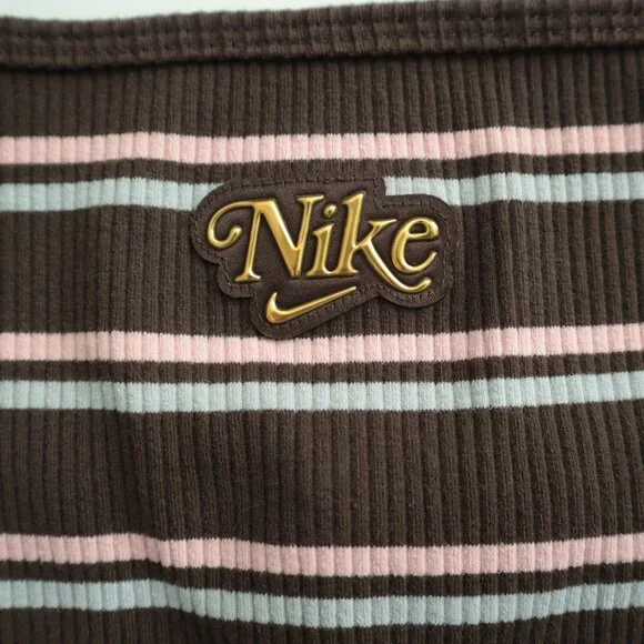 Nike Ribbed Square Neck Striped Maxi Dress | XL - Picture 3 of 7